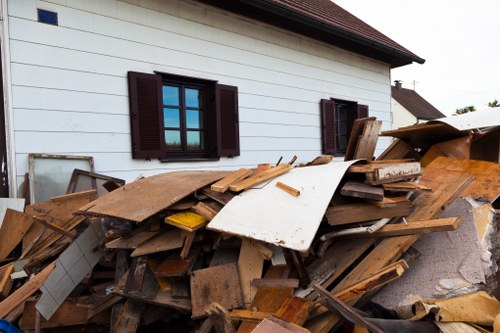 Customer utilizing skip hire service
