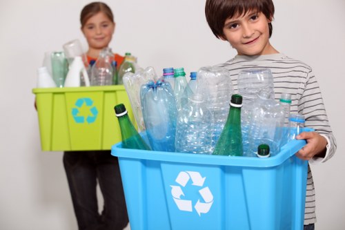 Clean and organized site with a skip